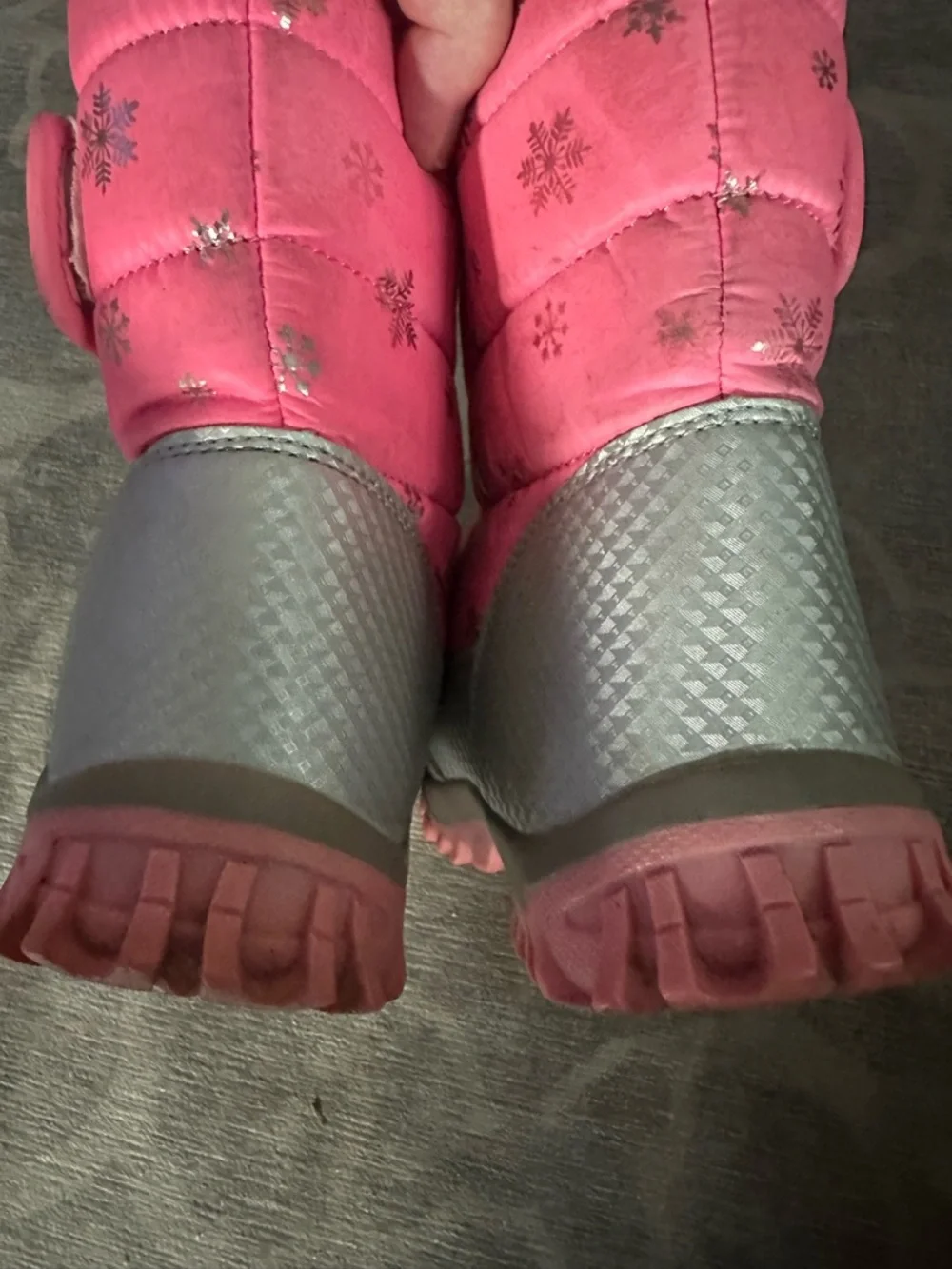 Coga Kids' Pink/Silver Winter Snow Boots